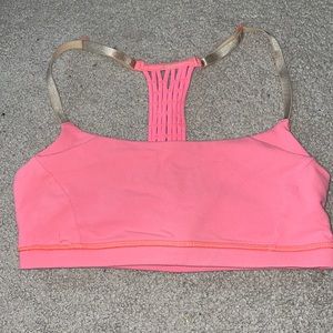 Lululemon pink/orange sports bra size 4